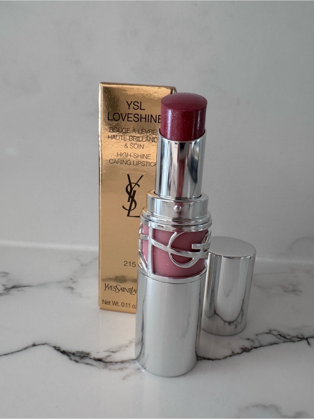 Yves Saint Laurent Loveshine High-Shine Caring Lipstick - #215 plum levitation